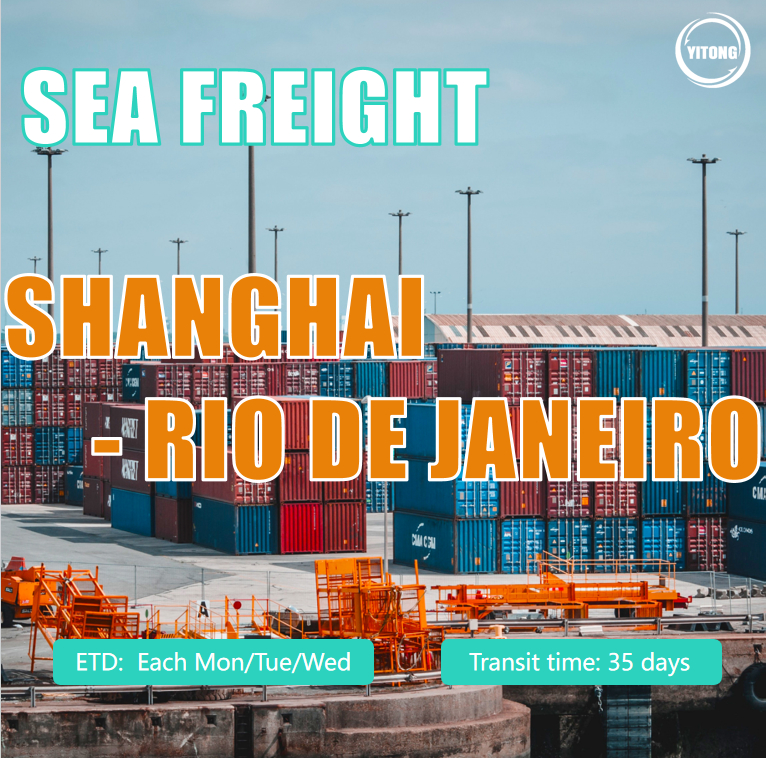 Sea Shipping Logistics From Shanghai To Rio De Janeiro, Brazil